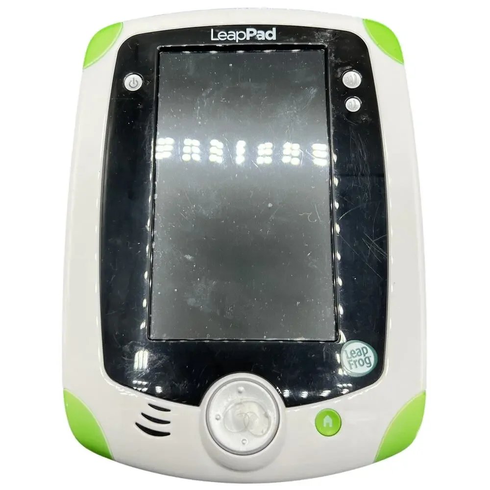 🎮LeapFrog LeapPad Tablet Neon Green w Case Retro 2010s Kids Tech Set no charger
